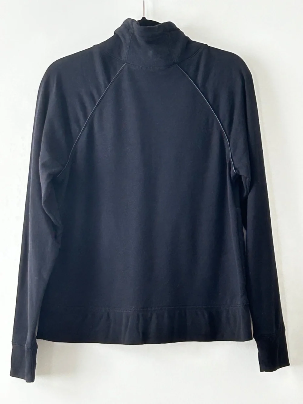 Alexander Wang Black Cotton Funnel Neck Sweatshirt
